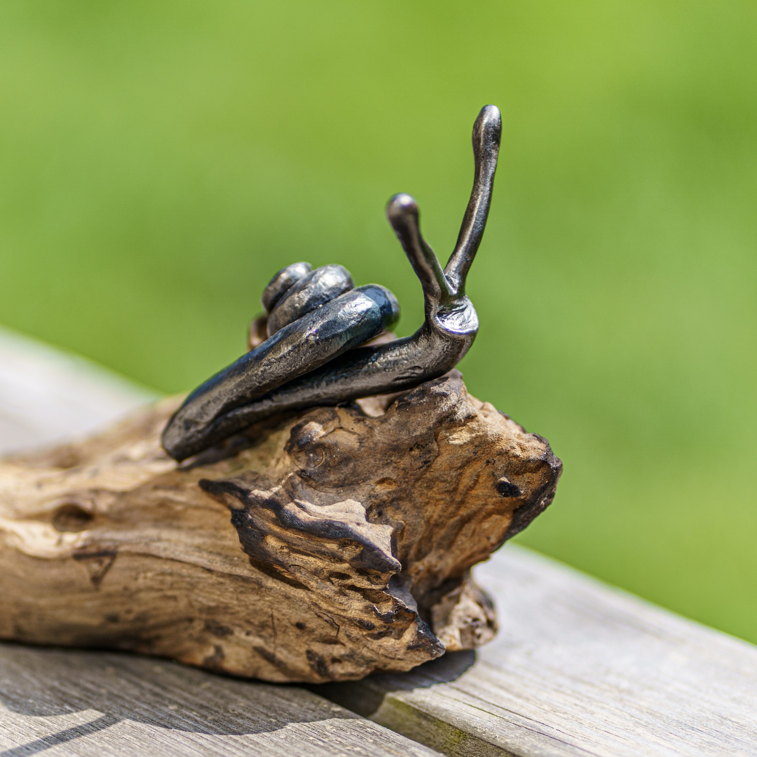 Best snail… close up of Baret The Snail. Hand forged by Hazel Moore.